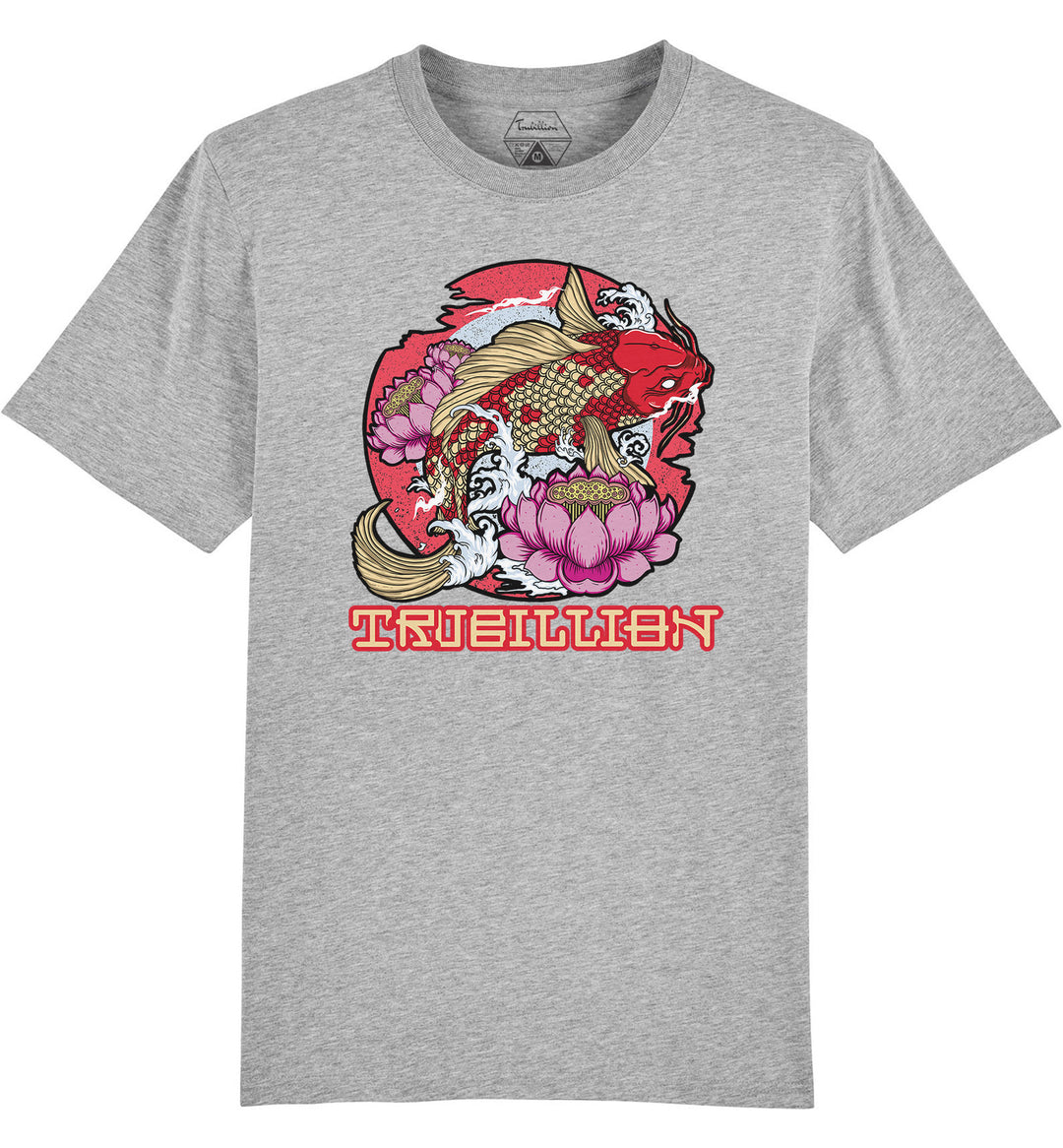 Koi Fish And Lotus T shirt