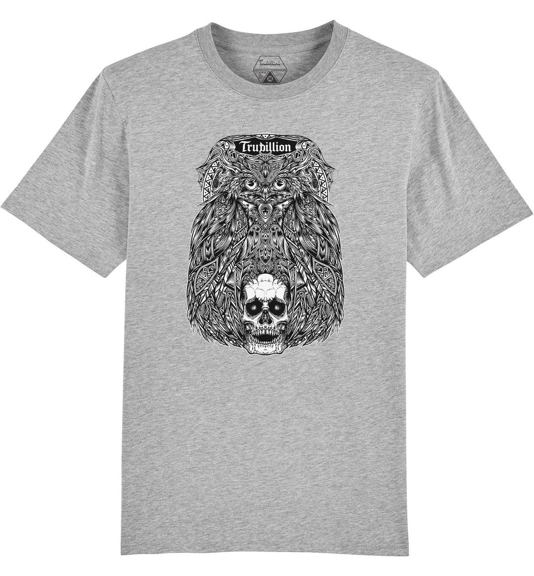 Owl & Skull T Shirt | Printed Tattoo design on T-Shirts