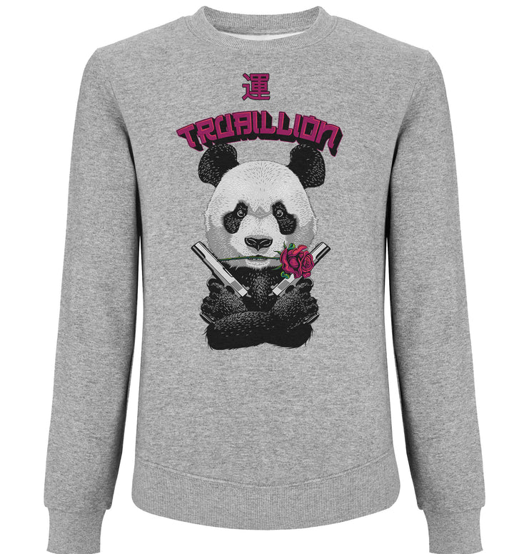 Panda With Guns And Rose (Luck) Sweatshirts