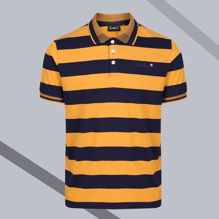 Mens Stripe Polo Shirt