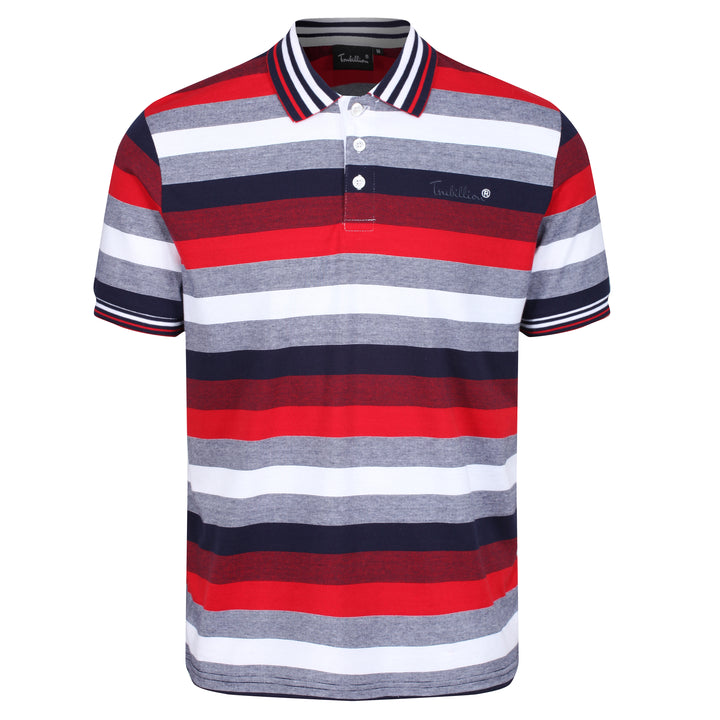 Mens Stripe Polo Shirt