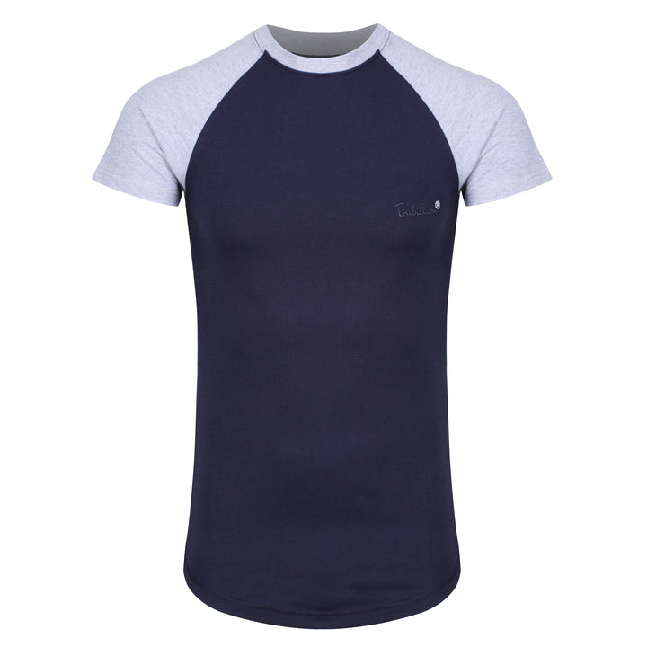 Scoop Hem T Shirts Navy