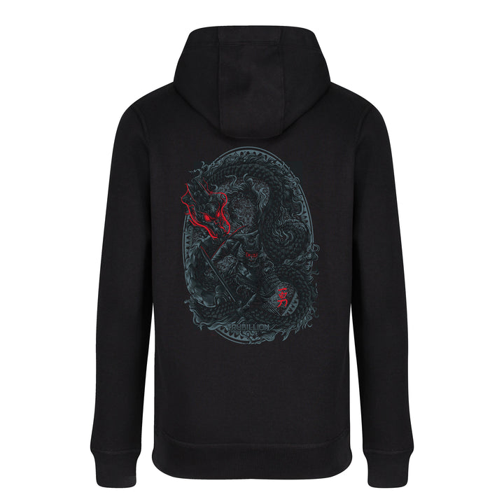 Samurai Vs Dragon Zip Up Hoodies