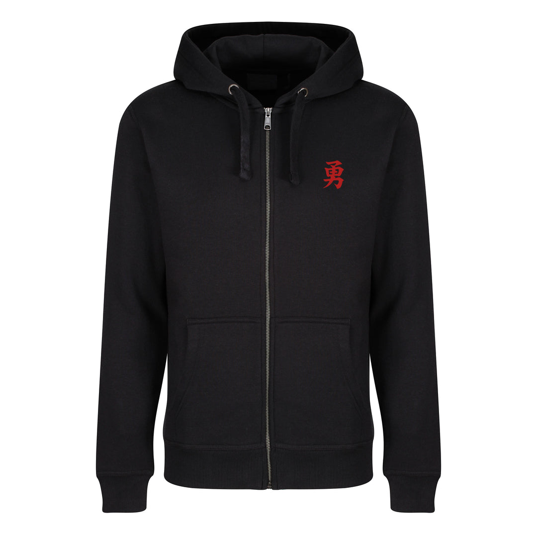 Samurai Vs Dragon Zip Up Hoodies