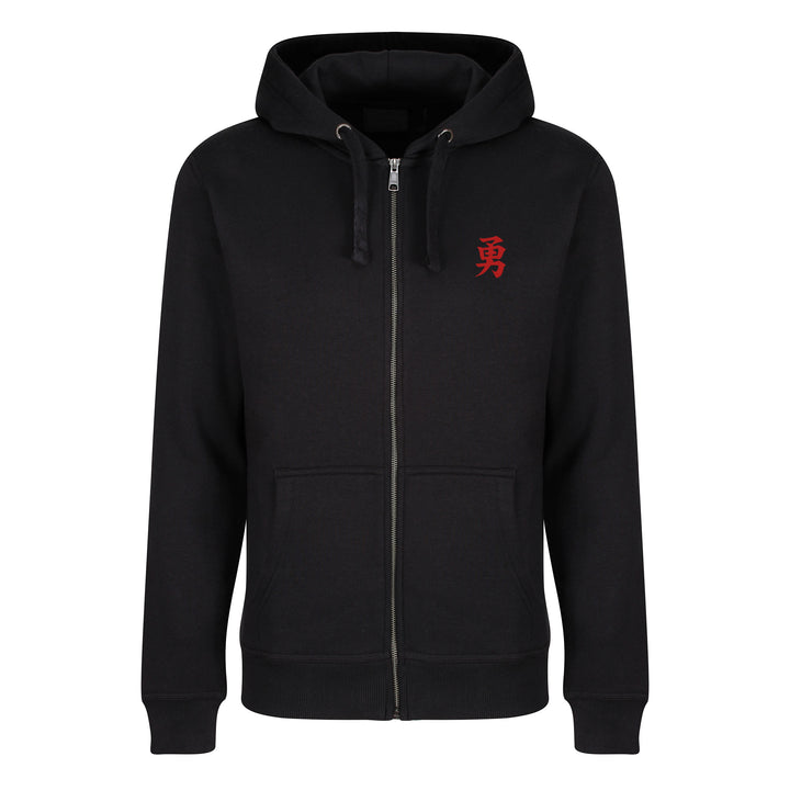 Samurai Vs Dragon Zip Up Hoodies