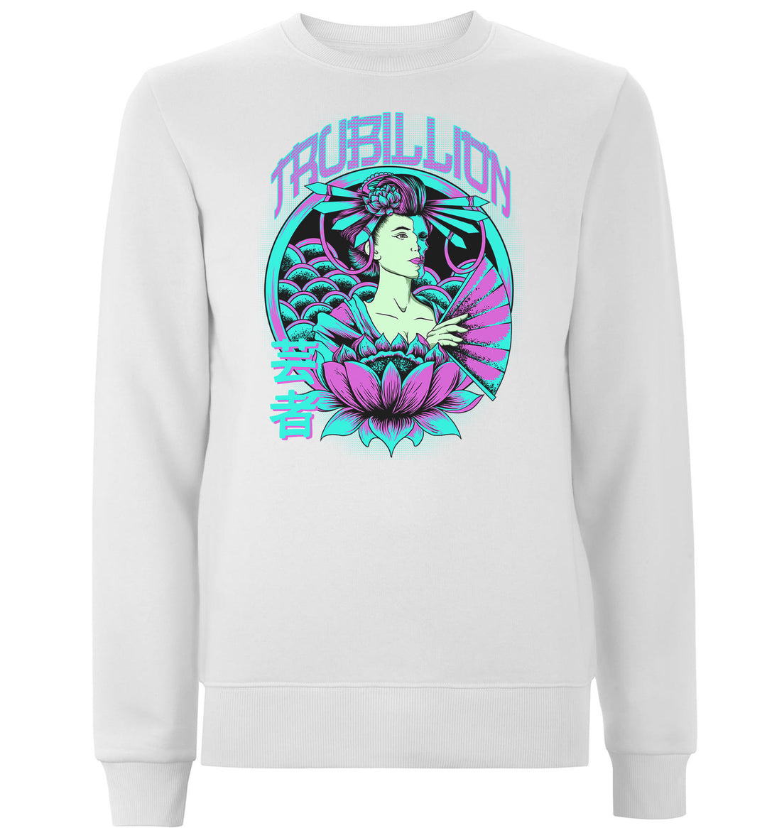 Double Face Geisha with Lotus Sweatshirts