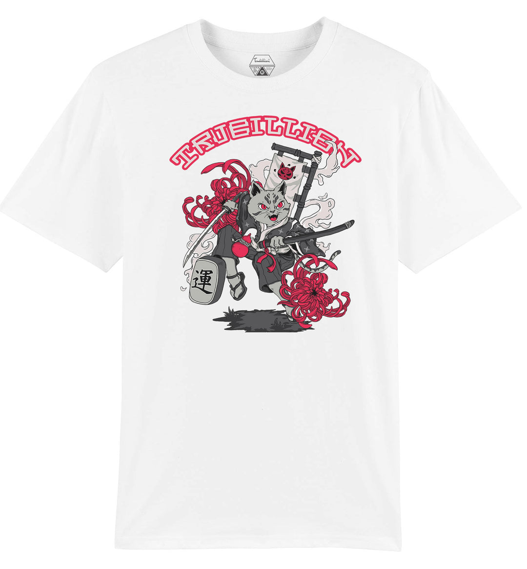 Maneki Neko Cat With Sword T Shirt for sale | Printed Clothes