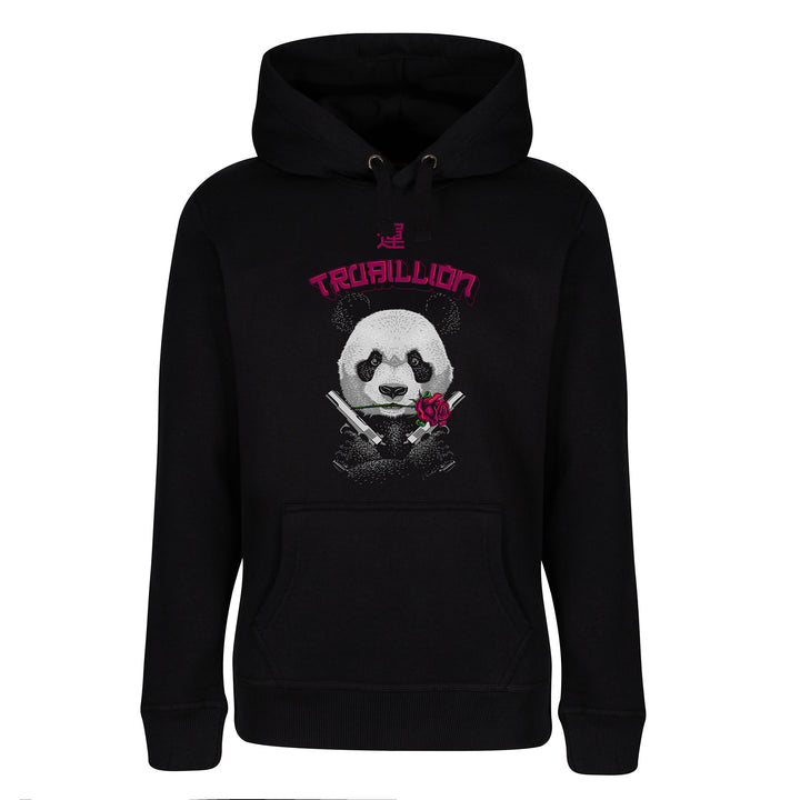 Panda With Guns And Rose Hoodies