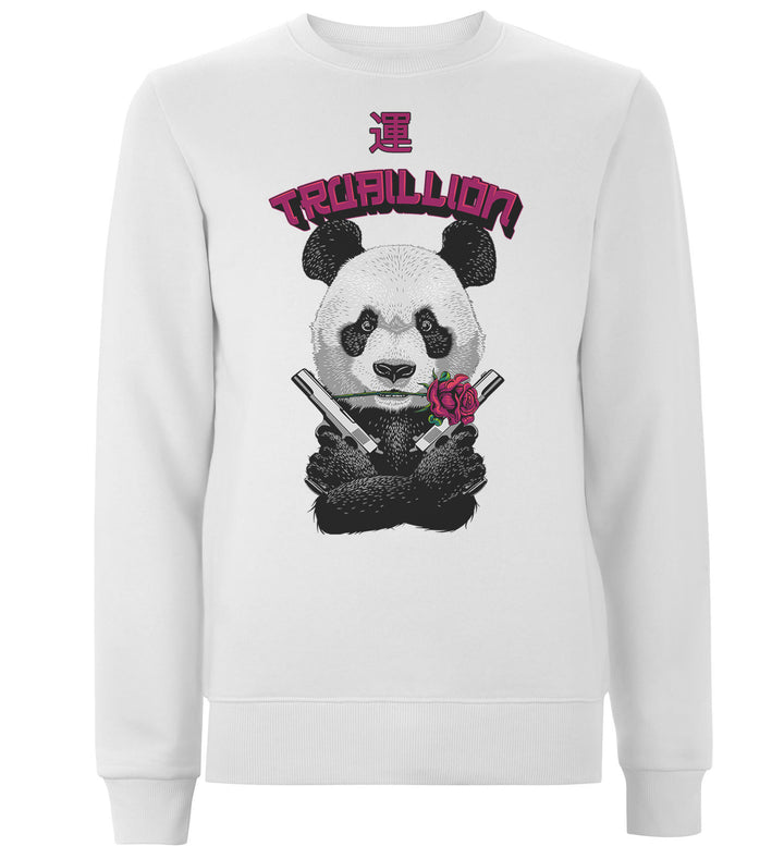 Panda With Guns And Rose (Luck) Sweatshirts