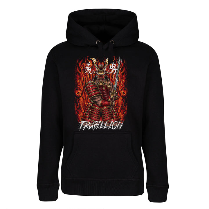 Samurai Warrior With Sword Pullover Hoodie