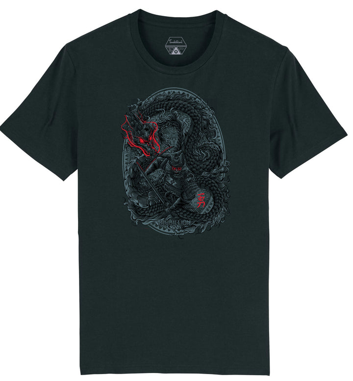 Samurai vs Dragon T Shirt