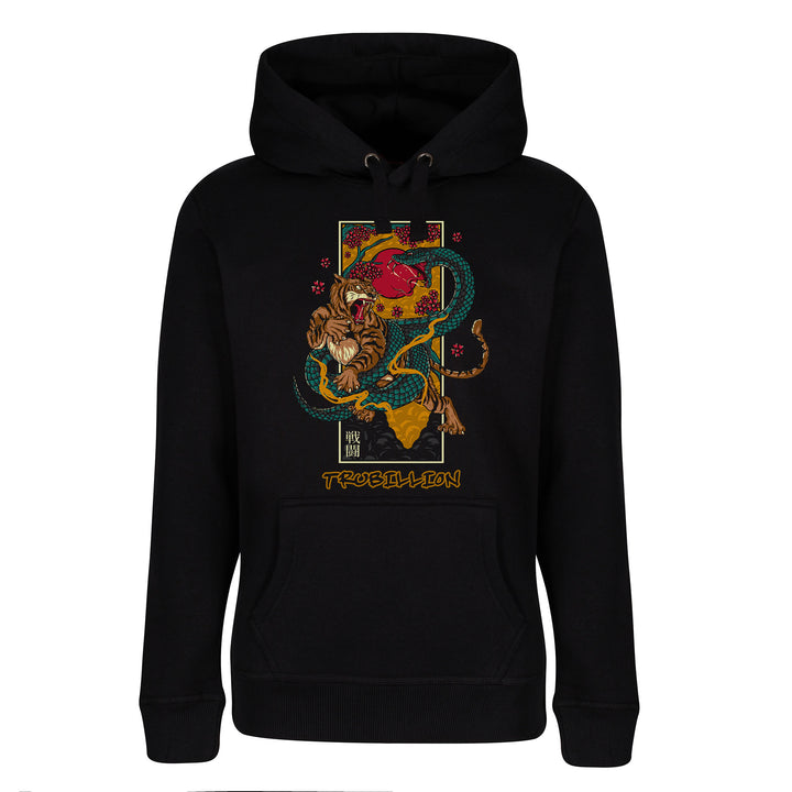 Hoodies Black Tiger and Snake