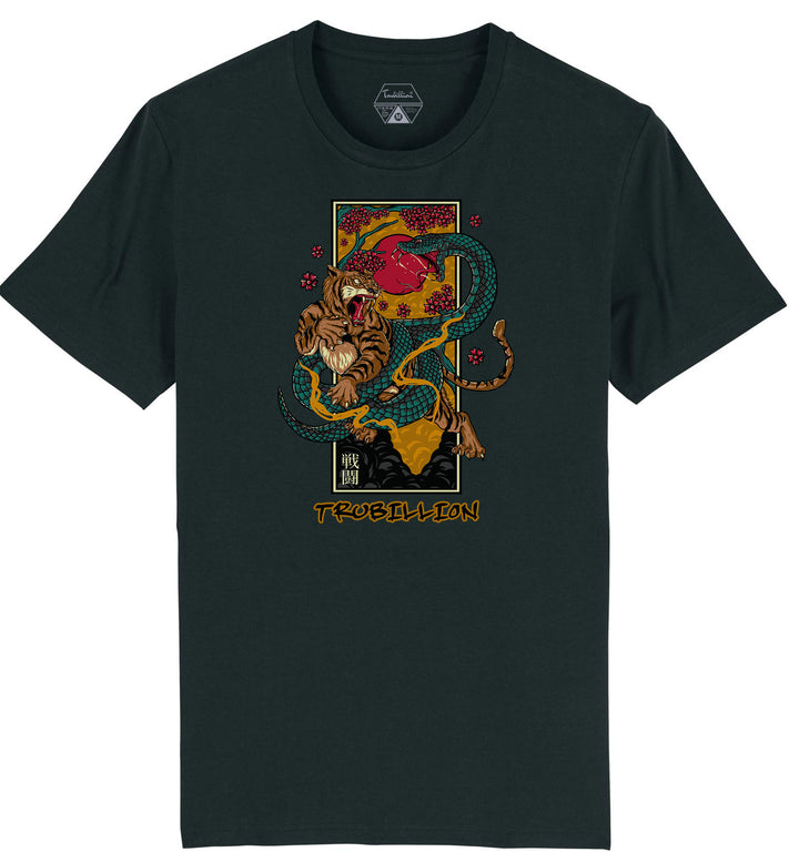 Tiger & Snake Battle T Shirt